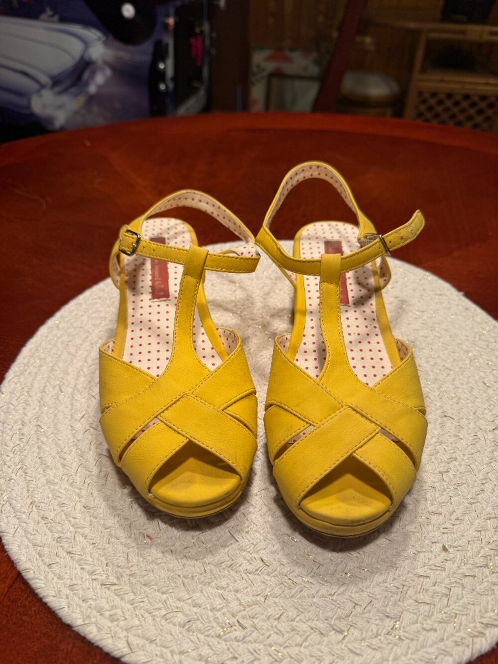 B.A.I.T. Footwear - Kira Yellow Wedge Sandals